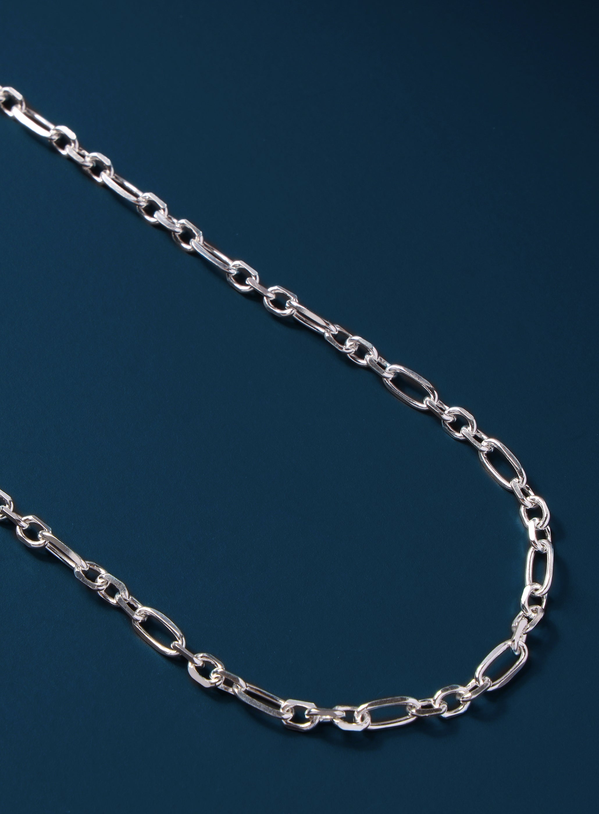 925 Sterling Silver Figaro Inspired Chain Necklace for Men — WE ARE ALL ...