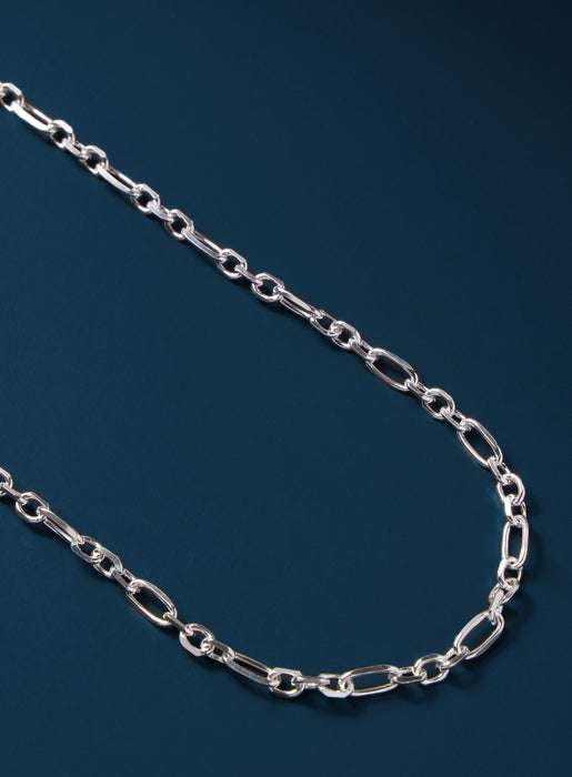 925 Sterling Silver Figaro Inspired Chain Necklace for Men Jewelry WE ARE ALL SMITH: Men's Jewelry & Clothing.   