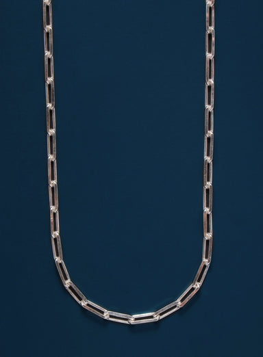 925 Sterling Silver Elongated Cable Chain Necklace for Men Jewelry WE ARE ALL SMITH: Men's Jewelry & Clothing.   