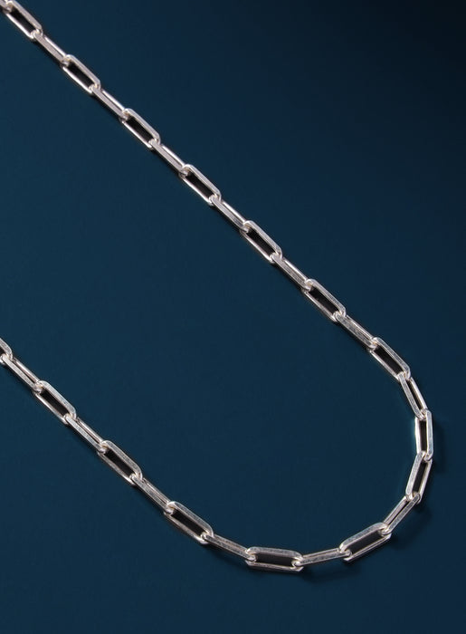 925 Sterling Silver Elongated Cable Chain Necklace for Men Jewelry WE ARE ALL SMITH: Men's Jewelry & Clothing.   