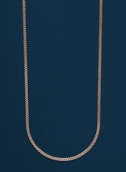 925 Sterling Silver Cuban Chain Necklace for Men