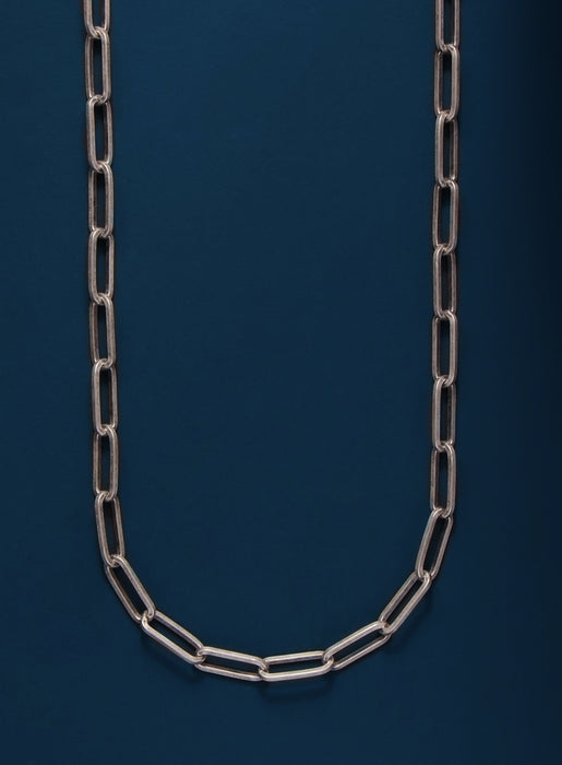 925 Oxidized Sterling Silver Cable "Clip" Chain Jewelry WE ARE ALL SMITH: Men's Jewelry & Clothing.   