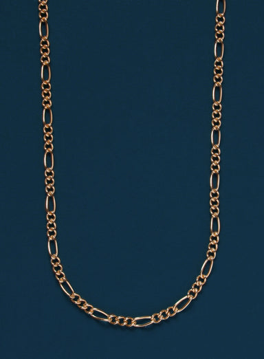 2.2mm 14k Gold Filled Figaro Chain Necklace for Men
