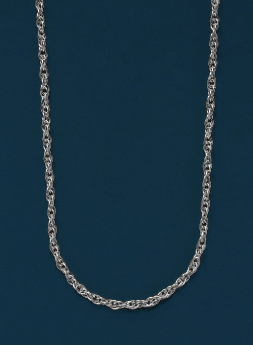 Sterling Silver Rope Chain Necklace for Men Jewelry WE ARE ALL SMITH: Men's Jewelry & Clothing.   