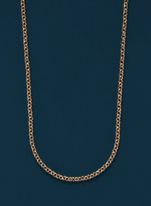 14k Gold Filled Rolo Chain Necklace for Men Jewelry WE ARE ALL SMITH: Men's Jewelry & Clothing.   