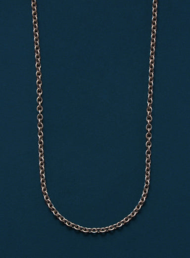 Oxidized Sterling Silver Rolo Chain Necklace for Men Jewelry WE ARE ALL SMITH: Men's Jewelry & Clothing.   