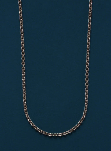 Oxidized Sterling Silver Rolo Chain Necklace for Men Jewelry WE ARE ALL SMITH: Men's Jewelry & Clothing.   