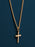 Vermeil Gold Cross on 14k Gold Filled Curb Chain Necklaces We Are All Smith   