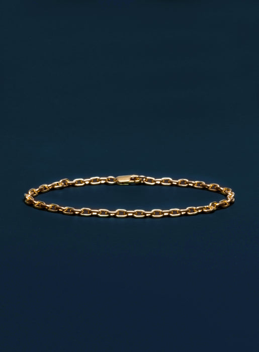 14k Gold Filled Cable Chain Bracelet Bracelets WE ARE ALL SMITH: Men's Jewelry & Clothing.   