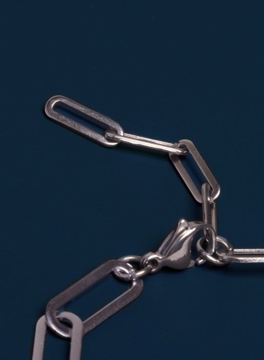 Waterproof Large Stainless Steel Adjustable Clip Chain Bracelet Bracelets WE ARE ALL SMITH: Men's Jewelry & Clothing.   