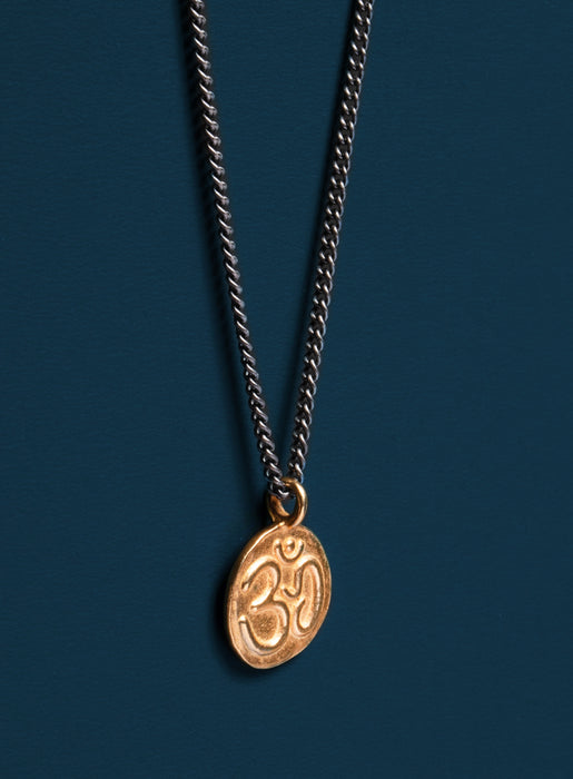 Vermeil Gold Om Necklace for Men Necklaces We Are All Smith   