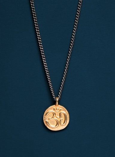 Vermeil Gold Om Necklace for Men Necklaces We Are All Smith   