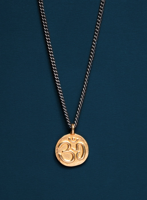 Vermeil Gold Om Necklace for Men Necklaces We Are All Smith   