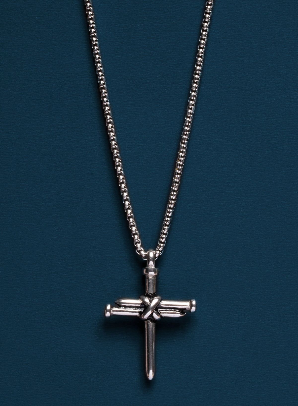 Stainless Steel Nail Cross Necklace for Men — WE ARE ALL SMITH