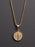 Gold St. Benedict Medal Men's Necklace (SMALL) Necklaces WE ARE ALL SMITH   