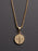 Gold St. Benedict Medal Men's Necklace (SMALL) Necklaces WE ARE ALL SMITH   