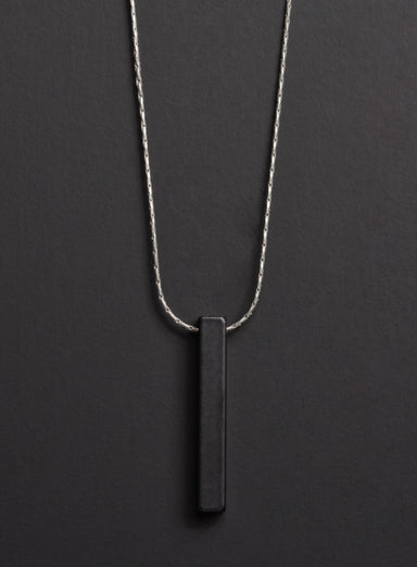 Black Bar Men's Necklace Necklaces WE ARE ALL SMITH   