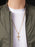 Large Gold Plated Stainless Steel "Bamboo" Cross Men's Necklace Necklaces WE ARE ALL SMITH   