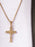 Small Gold Crucifix Men's Necklace Necklaces WE ARE ALL SMITH   