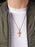 Small Gold Crucifix Men's Necklace Necklaces WE ARE ALL SMITH   