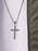 Large Stainless Steel "Bamboo" Cross Men's Necklace Necklaces WE ARE ALL SMITH   