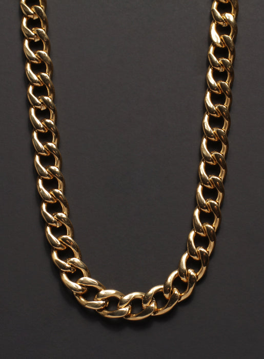 ARMURE PAVÉ XL CURB CHAIN COLLAR NECKLACE - GOLD