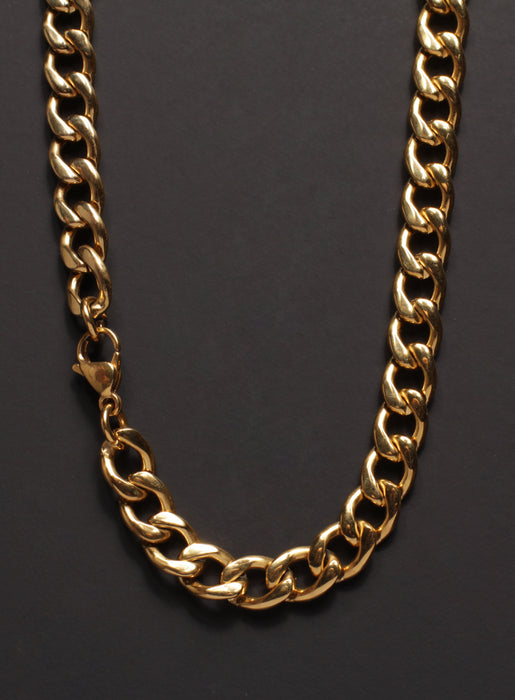 9mm Gold Curb Chain Necklace for Men Necklaces We Are All Smith   