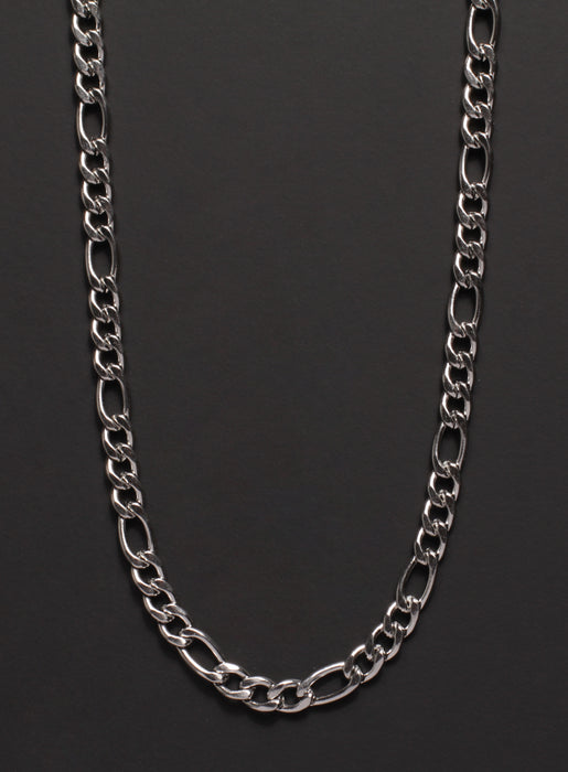 5mm Stainless Steel Figaro Chain Necklace for Men Necklaces We Are All Smith   