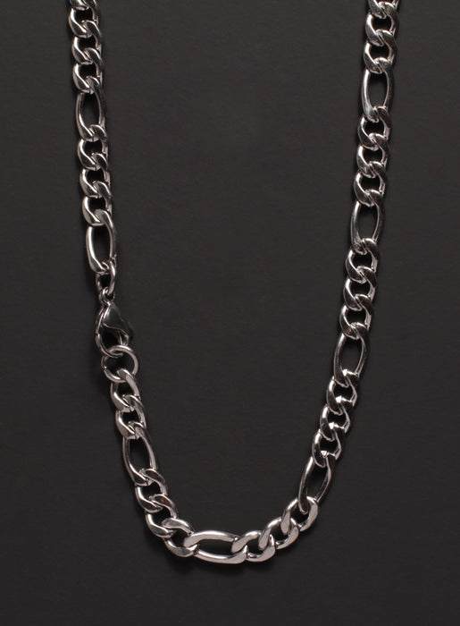 6mm Stainless Steel Figaro Chain Necklace for Men Necklaces We Are All Smith   