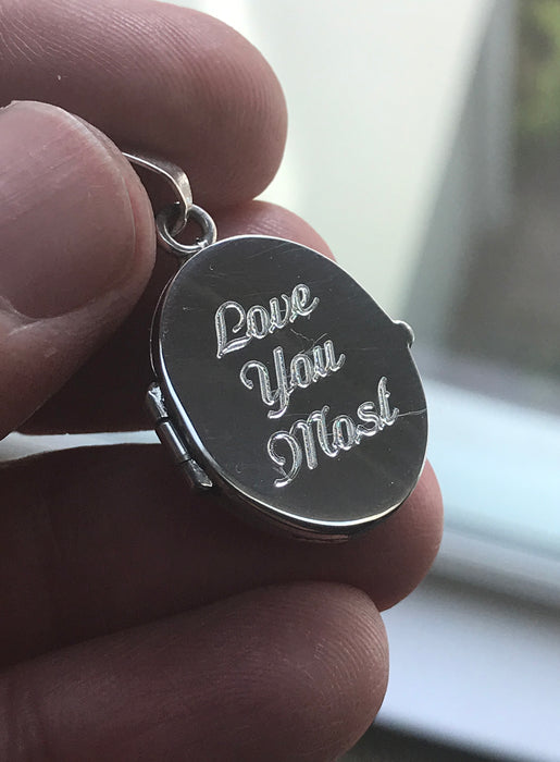 Custom engraved Men's Locket Necklace — WE ARE ALL SMITH