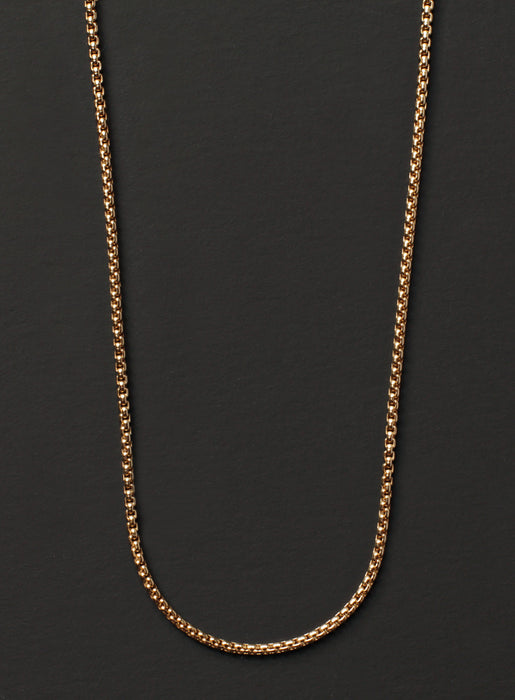 Gold Box Chain Necklace for Men Jewelry We Are All Smith   