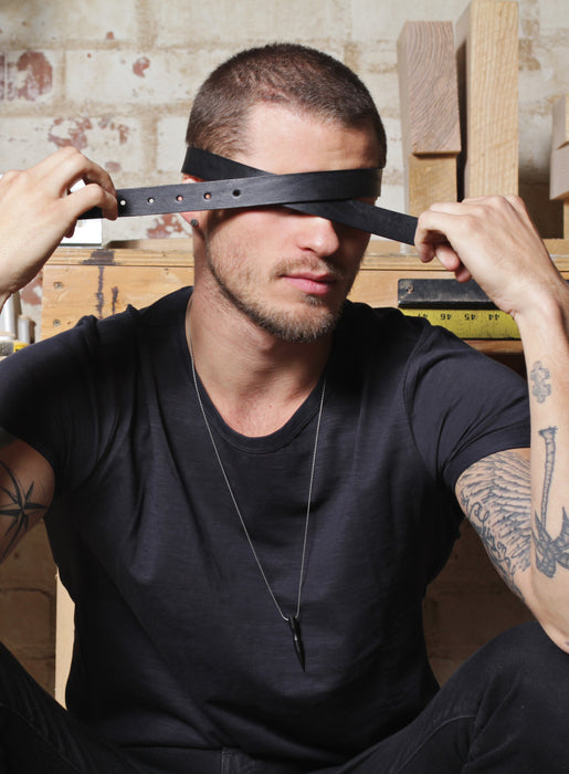 Black Spike Men's Necklace Necklaces WE ARE ALL SMITH   