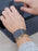 Infinity Bracelet - Taupe cord men's bracelet with silver clasp Jewelry We Are All Smith   