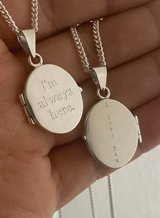 Custom engraved Men's Locket Necklace — WE ARE ALL SMITH