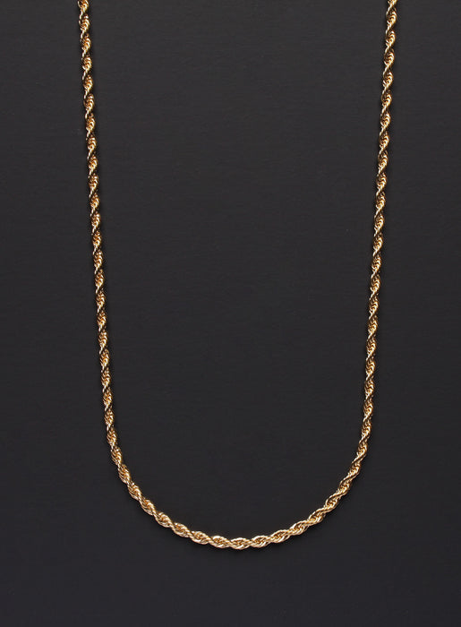 Gold Rope Chain Necklace for Men Jewelry We Are All Smith   