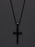 LARGE BLACK CROSS NECKLACE FOR MEN Jewelry We Are All Smith   