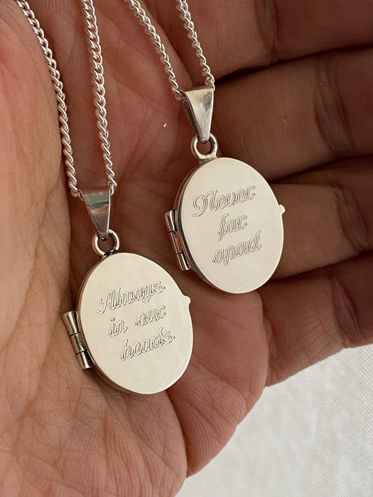 Custom engraved Men's Locket Necklace — WE ARE ALL SMITH