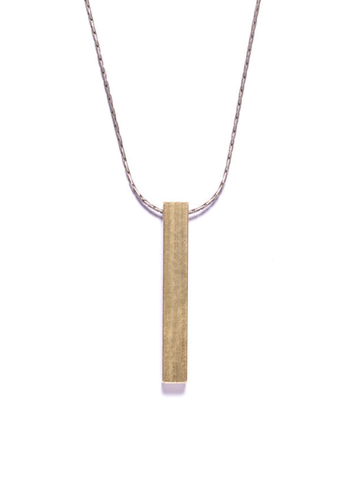 Medium Brass Bar Necklace for Men Jewelry We Are All Smith   