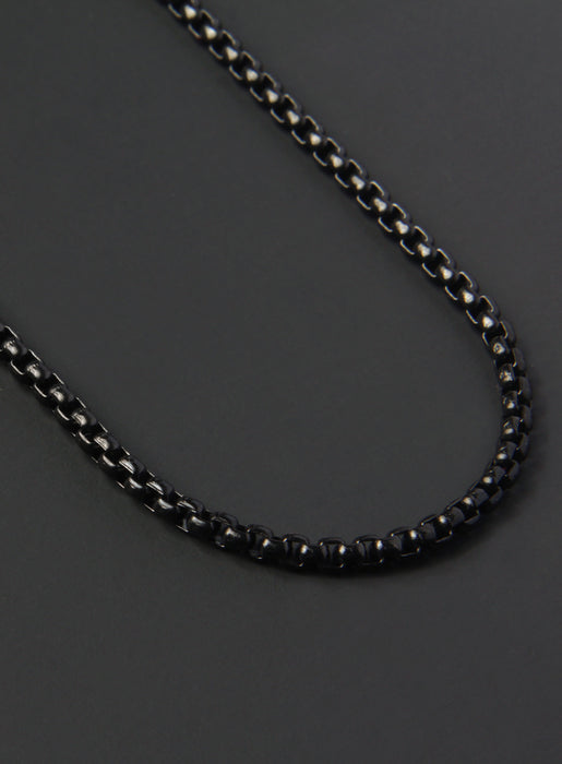 Black Stainless Steel Chain Necklaces