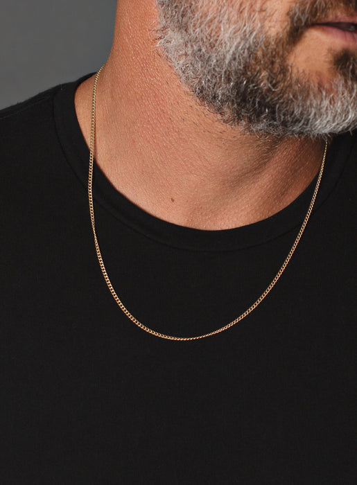 14k Gold Filled Cuban Chain Necklace for Men Jewelry WE ARE ALL SMITH: Men's Jewelry & Clothing.   