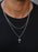 Sterling Silver (Rhodium plated) Cross Necklace Set for Men Necklaces We Are All Smith   