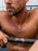 Sweatproof + Waterproof Stainless Steel Ring Necklace for men Necklaces WE ARE ALL SMITH: Men's Jewelry & Clothing.   