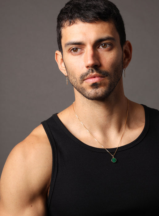 Mens gemstone necklace discount