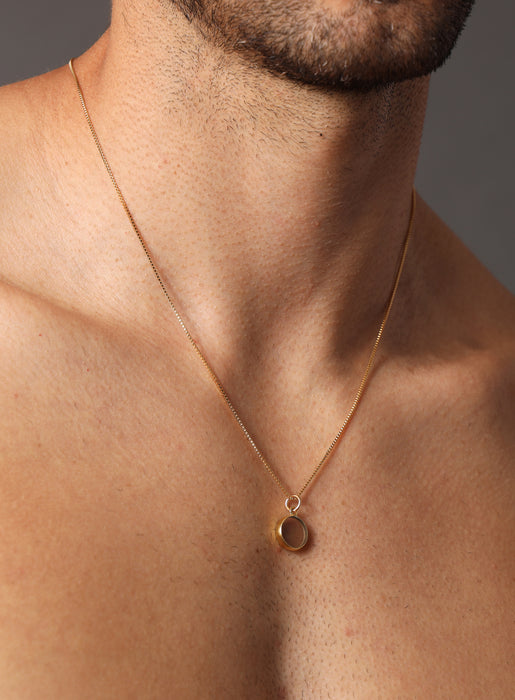 Smokey Quartz Gemstone Necklace Necklaces WE ARE ALL SMITH: Men's Jewelry & Clothing.   