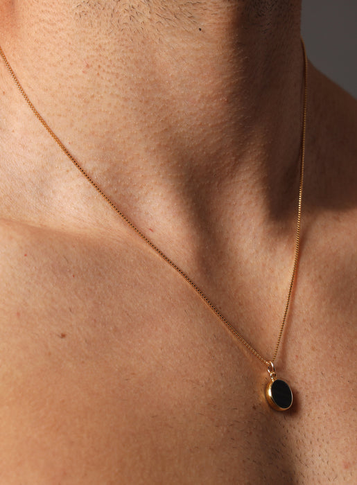 Obsidian Gemstone Necklace Necklaces WE ARE ALL SMITH: Men's Jewelry & Clothing.   