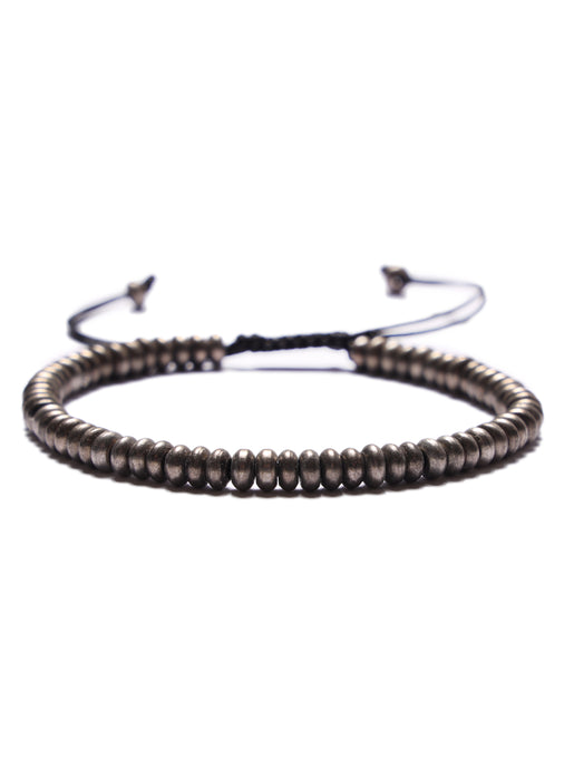 White Brass rondelle Bead Bracelet Bracelets WE ARE ALL SMITH: Men's Jewelry & Clothing.   