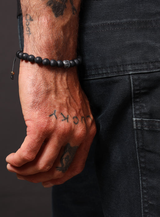 Black Onyx and Buddha Bead Bracelet Bracelets WE ARE ALL SMITH: Men's Jewelry & Clothing.   