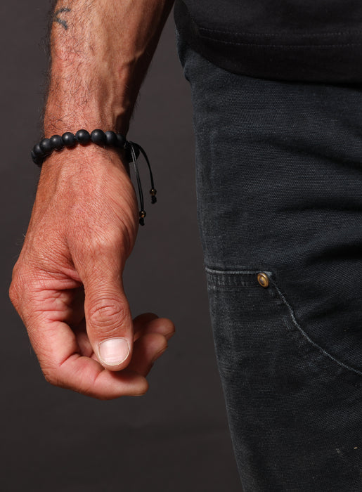 Black Onyx and Buddha Bead Bracelet Bracelets WE ARE ALL SMITH: Men's Jewelry & Clothing.   