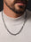 925 Titanium Coated Sterling Silver Figaro Inspired Chain Necklace for Men  WE ARE ALL SMITH: Men's Jewelry & Clothing.   