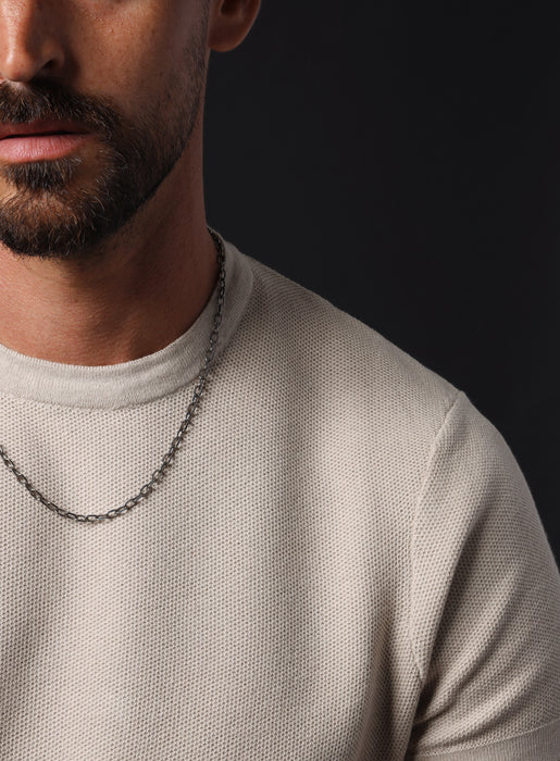 925 Sterling Silver Elongated Cable Chain Necklace for Men — WE ARE ALL  SMITH